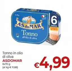 Supermercati Nonna Isa Tonno in olio di oliva ASDOMAR offerta