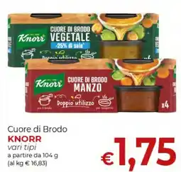 Supermercati Nonna Isa Cuore di Brodo KNORR offerta