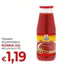 Supermercati Nonna Isa Passata di pomodoro NONNA ISA offerta