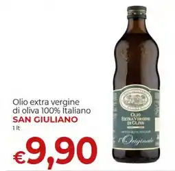 Supermercati Nonna Isa Olio extra vergine di oliva 100% Italiano SAN GIULIANO offerta