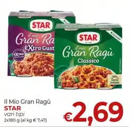 Supermercati Nonna Isa Il Mio Gran Ragù STAR offerta