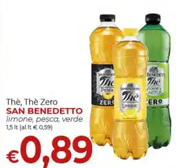 Supermercati Nonna Isa Thè, Thè Zero SAN BENEDETTO offerta