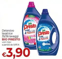 Supermercati Nonna Isa Detersivo lavatrice BIO PRESTO offerta