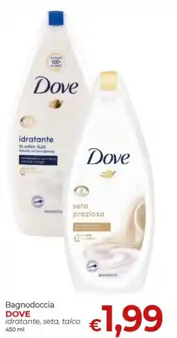 Supermercati Nonna Isa Bagnodoccia DOVE idratante, seta, talco offerta