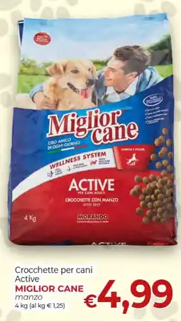Supermercati Nonna Isa Crocchette per cani Active Miglior Cane manzo offerta