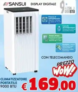Europlanet Casa SANSUI CLIMATIZZATORE PORTATILE offerta