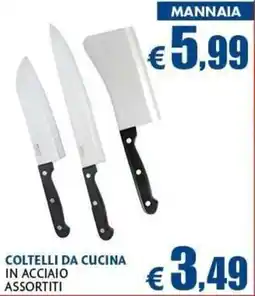 Casa & Co Mannaia Coltelli da cucina in acciaio assortiti offerta