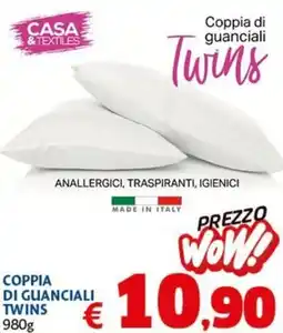 Europlanet Casa Coppia di guanciali Twins offerta