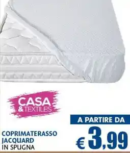 Europlanet Casa COPRIMATERASSO JACQUARD IN SPUGNA offerta