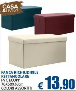 Europlanet Casa CASA & LIVING PANCA RICHIUDIBILE RETTANGOLARE offerta