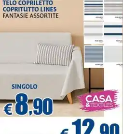 Europlanet Casa TELO COPRILETTO COPRITUTTO LINES offerta