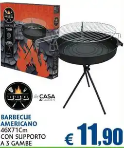 Europlanet Casa BBQ BARBECUE AMERICANO offerta