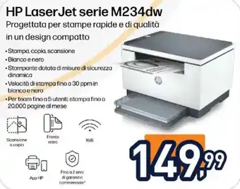 Unieuro HP LaserJet serie M234dw offerta