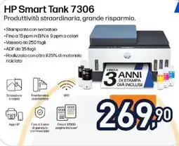 Unieuro HP Smart Tank 7306 offerta