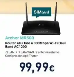 Unieuro Archer MR500 offerta