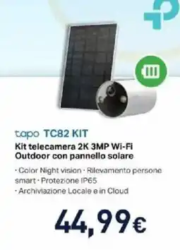 Unieuro tapo TC82 KIT offerta