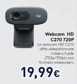 Unieuro Webcam HD C270 720P offerta
