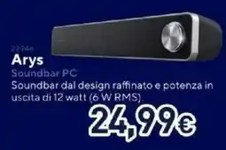 Unieuro Arys Soundbar PC offerta