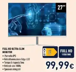 Unieuro FULL HD ULTRA SLIM MONITOR offerta