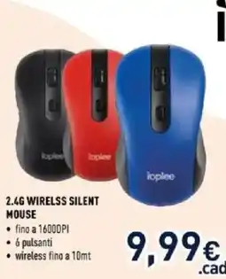 Unieuro 2.4G WIRESS SILENT MOUSE ioplee offerta