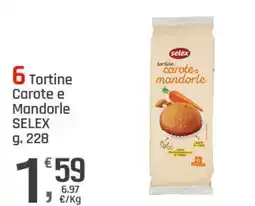 Supermercati Dok Tortine Carote e Mandorle SELEX offerta