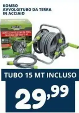 Cossuto KOMBO AVVOLGITUBO DA TERRA IN ACCIAIO offerta