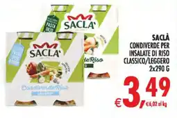 Deco Maxistore SACLA' Condiverde per insalate di riso classico/leggero offerta
