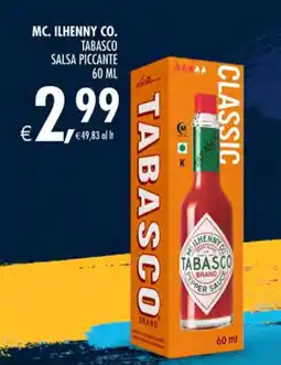 Deco Maxistore TABASCO Salsa Piccante offerta