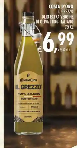 Deco Maxistore Costa d'Oro Il Grezzo Olio Extra Vergine di Oliva 100% Italiano offerta