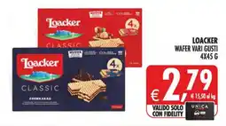 Deco Maxistore Loacker WAFER VARI GUSTI offerta