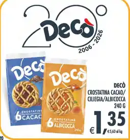Deco Maxistore Decò Crostatina Cacao/Ciliegia/Albicocca offerta