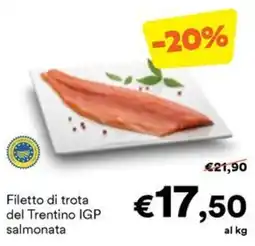 Unes Filetto di trota del Trentino IGP salmonata offerta