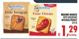 Deco Maxistore Mulino Bianco Fette Biscottate Integrali/Dorate offerta