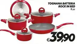 Iper Super Conveniente TOGNANA BATTERIA ROCK IN RED offerta