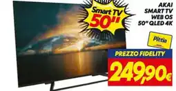Iper Super Conveniente AKAI SMART TV WEB OS 50" QLED 4K offerta