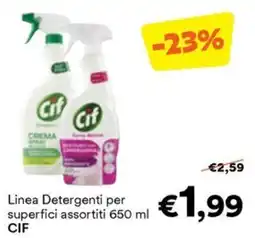 Unes Linea Detergenti per superfici assortiti CIF offerta