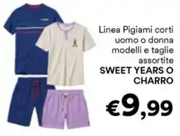 Unes Pigiama corti SWEET YEARS O CHARRO offerta