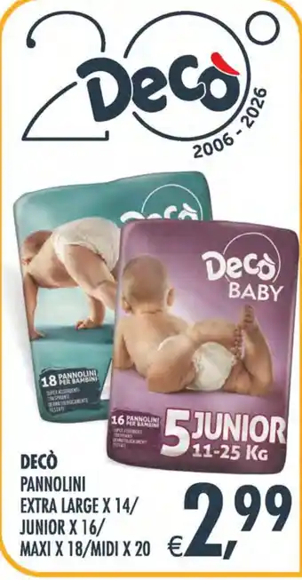 Deco Maxistore Decò Pannolini offerta