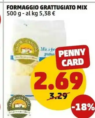 PENNY Sapor di cascina - mix di formaggi grattugiati la latteria 500 g(ml) offerta