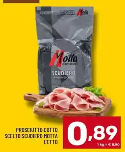 Il Centesimo Prosciutto Cotto Scelto Scudiero Motta L'etto offerta