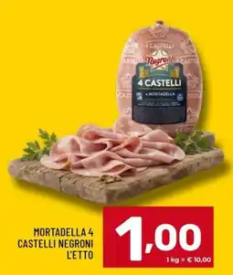 Il Centesimo Mortadella 4 Castelli Negroni offerta