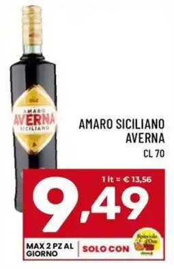 Il Centesimo AMARO SICILIANO AVERNA offerta