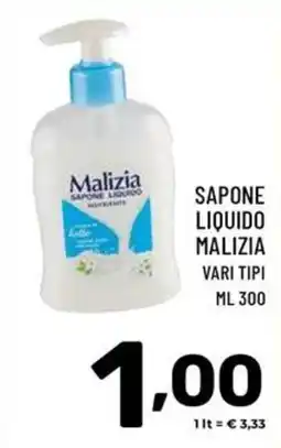 Il Centesimo Sapone liquido Malizia offerta