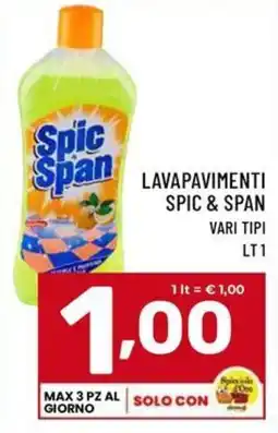 Il Centesimo Lavapavimenti Spic & Span offerta