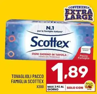 Il Centesimo Tovaglioli pacco famiglia Scottex offerta