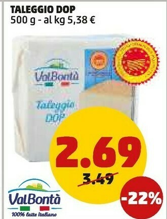 PENNY Valbonta taleggio dop offerta