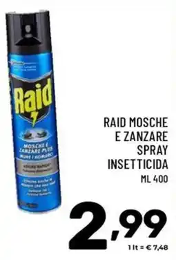 Il Centesimo Raid Mosche e Zanzare Spray offerta