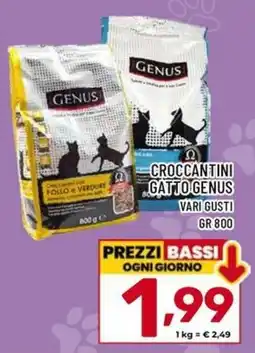 Il Centesimo Crocchettini Gatto Genus offerta