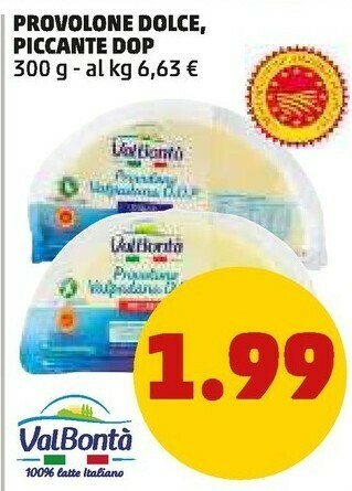 PENNY Valbonta provolone dolce offerta
