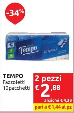 Ipersoap TEMPO Fazzoletti offerta